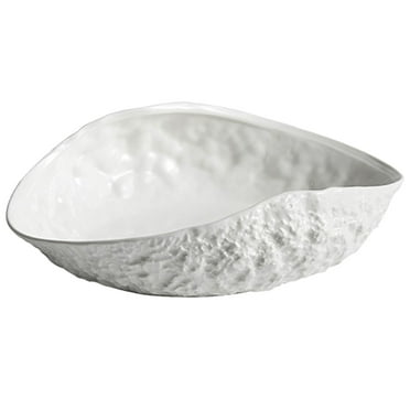 Gymnture Large Shell Fruit Serving Bowl Ceramic Soup Bowl