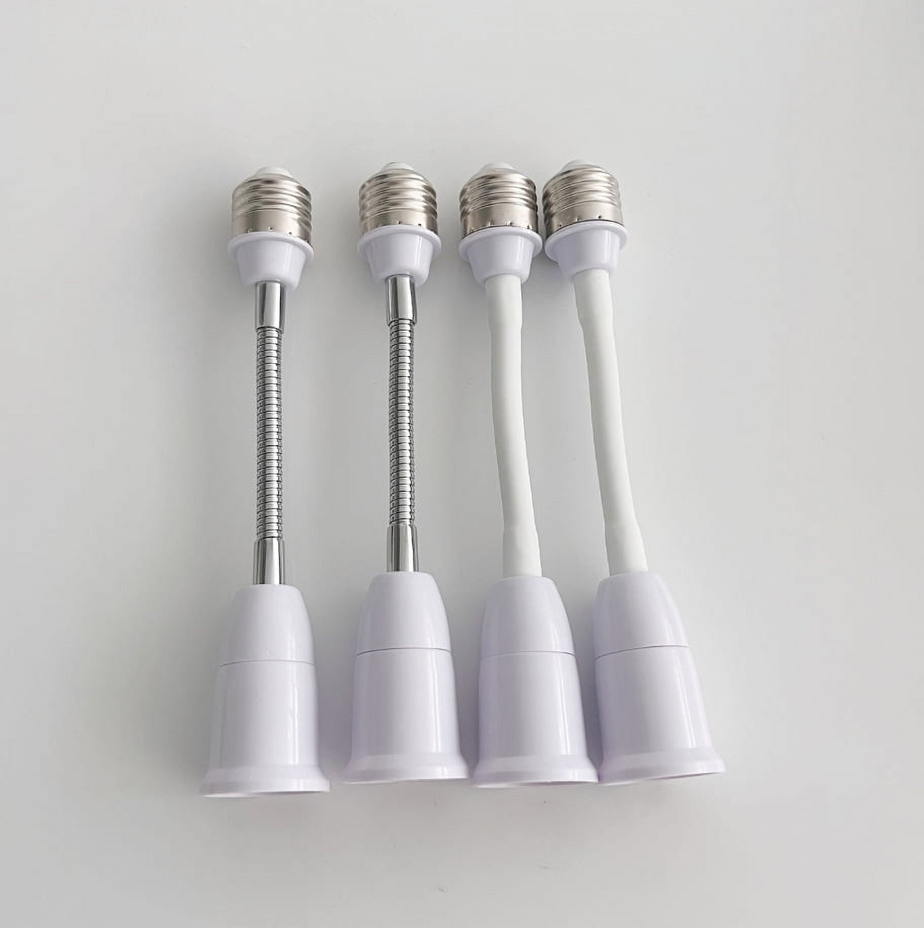 Gymnture Light Socket Extender E27 Light Bulb Socket Adapter Flexible Extension Arm For High Ceilings E27 To E27 Converter Ideal For Outdoor And Indoor Use