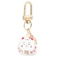 thumbnail image 1 of Gymnture Maneki Neko Lucky Cat Keychain Keyring Charm Mascot Good Health Avoid Evil, 1 of 10