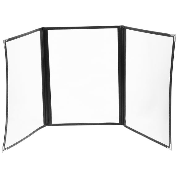 Gymnture Menu Covers for Restaurant, Premium Faux Transparent, 32X23.5CM