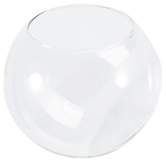 FRCOLOR Transparent Glass Pet House for Hamsters Small Animals Summer Cooling Nest 6.3x3.9 Inches