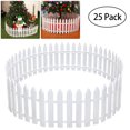 thumbnail image 1 of Gymnture Miniature Picket Fence Garden Xmas Tree Decoration (25pcs), 1 of 10