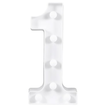 Gymnture NUOBESTY LED Marquee Number Lights for Wedding Birthday Party Night Light