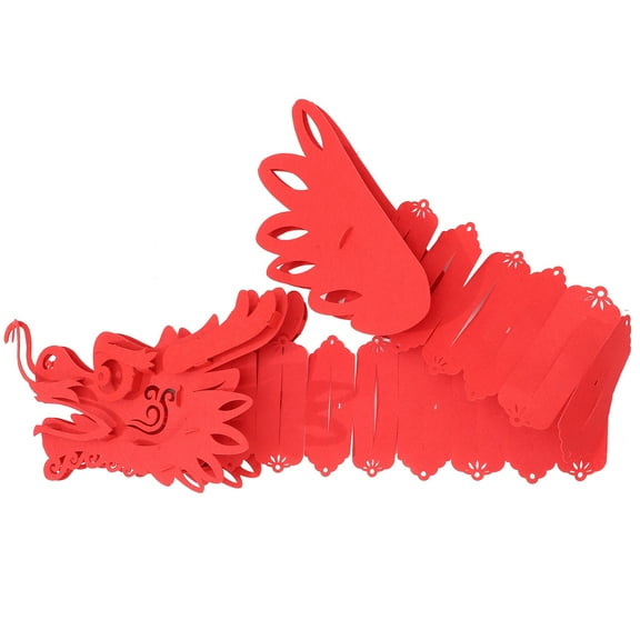 LABSERRON 1Piece Red Dragon Ornament for New Year Decoration Traditional Chinese Design Festive Atmosphere Business Owners