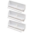 thumbnail image 1 of Gymnture PATKAW 3Pcs Pigeon Feeder Slot Container Food Dispenser for Bird Poultry White, 1 of 10