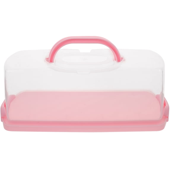 Gymnture Portable Plastic Bread Storage Box - Rectangular Loaf Keeper Container for Bread