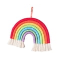 thumbnail image 1 of Gymnture Rainbow Macrame Wall Hanging Bohemian Tapestry for Kids Room Nursery, 1 of 10