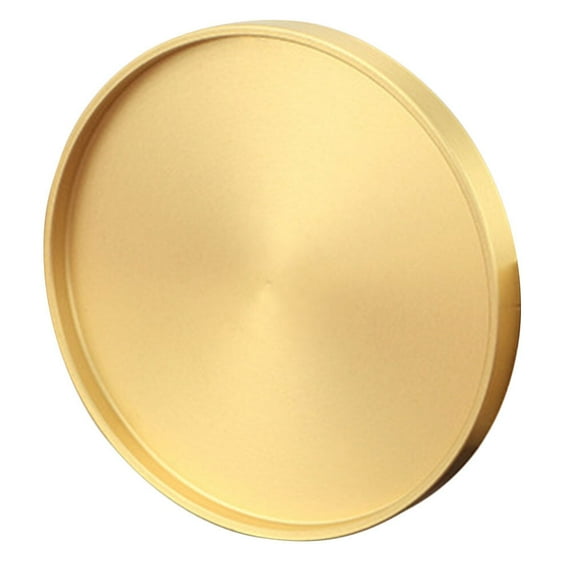 Gymnture Round Tea Tray for Coffee Table Tea Cocktail