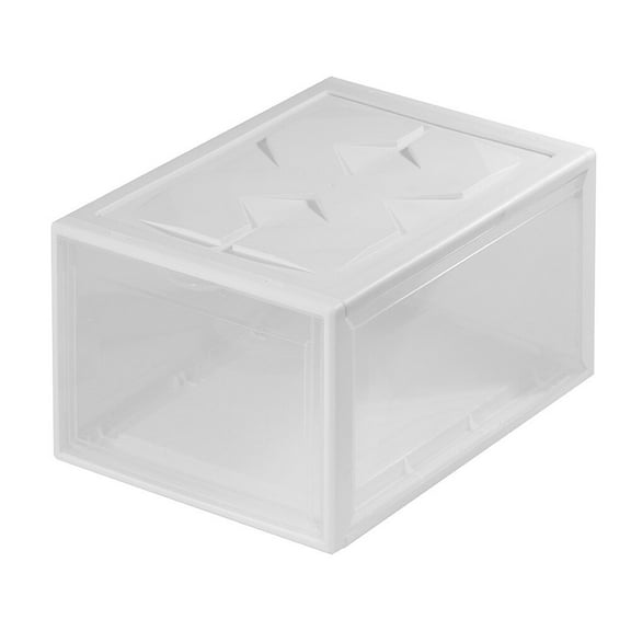 Gymnture Shoe Box Boxes Organizer Shoes Container Cabinet Transparent Front Drop Rack Holder Lids Bins Storage Clear Stackable