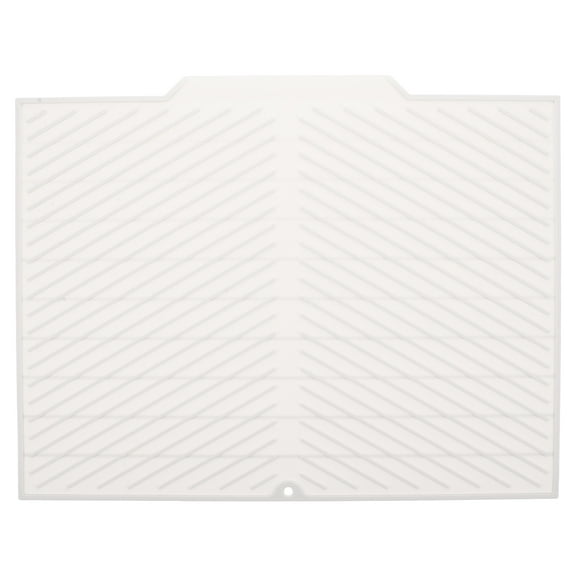 Gymnture Non- Silicone Dish Drainer Tray and Kitchen Drying Mat for Sink Countertop, Dish Drying Pad