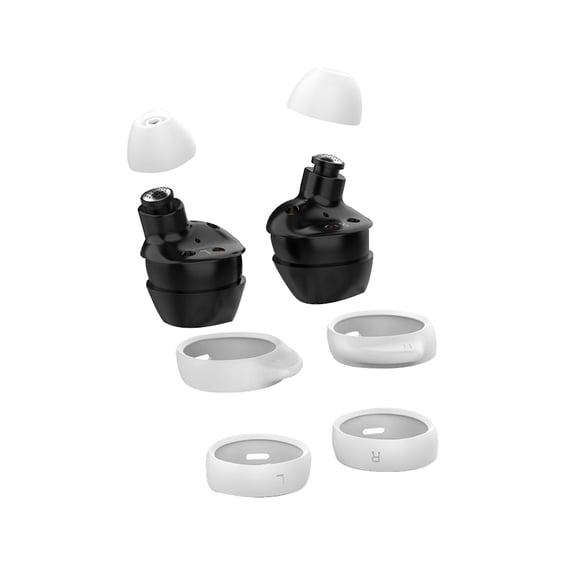 Gymnture Silicone Earbud Tips and Replacement Set for Buds 2019 - Comfortable White Earphone Accessories