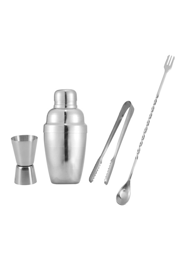 Stainless Steel Bartender Set for Home Parties - Silver