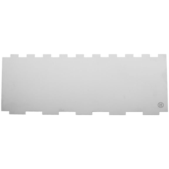 Gymnture Stainless Steel Cake Scraper with Double Sided Patterned Edge for Decoration