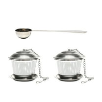 Gymnture Stainless Steel Tea Infusers with Drip Trays - 2 Pack