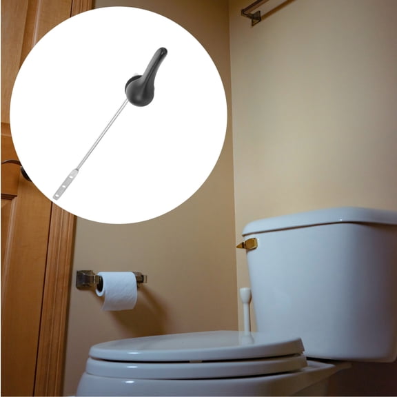 Gymnture Toilet Tank Handle Replacement Flush Lever Side Mount Metal Arm for Cistern