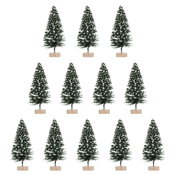 LABSERRON Living Room Mini Christmas Trees 12Pcs 2.7in