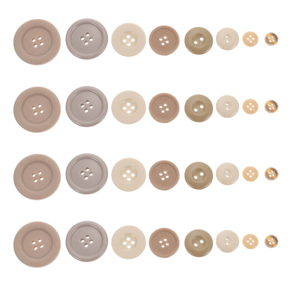 Gymnture Vintage Round Resin Sewing Buttons for Crafts and DIY