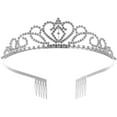 thumbnail image 1 of Gymnture Wedding Rhinestone Tiara Hair Accessory, 1 of 11