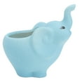 thumbnail image 1 of Gymnture White Ceramic Elephant Succulent Planter for Office or Home, 1 of 10