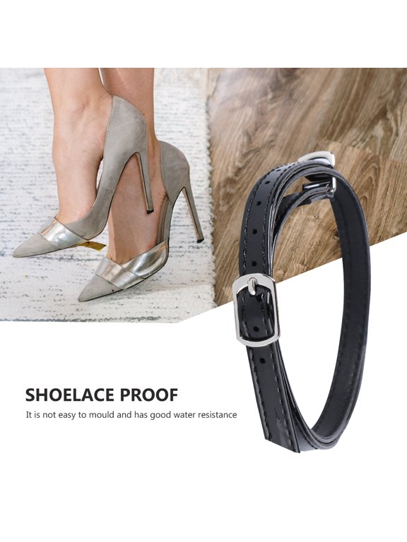 1 Pair Detachable Black Ankle Straps for High Heels, Lightweight, Comfortable and Stylish Shoe Accessories