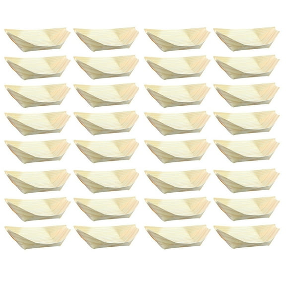 Gymnture Wood Plates, 50pcs Sushi Dishes for Caterers