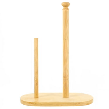 Gymnture Wooden Free Standing Toilet Paper Holder Rack Tissue Organizer Accessories
