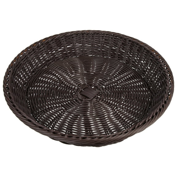 Gymnture Woven Rattan Serving Tray Bread Fruit Basket Kitchen Storage