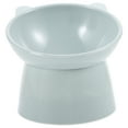 Gymnture cat raised bowl Reusable Plastic Cat Bowl Elevated Cat Water
