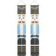 thumbnail image 1 of Gymnture christmas 1 Pair Nutcracker Door Banner Christmas Porch Banner Sign Decoration Front Door Porch Couplet, 1 of 10