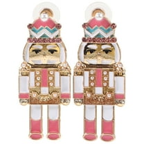 Gymnture christmas 1 Pair Nutcracker Earrings Fashion Dangle Earrings Women Drop Earrings Unique Jewelry