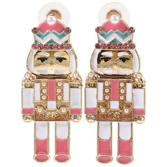 Gymnture christmas 1 Pair Nutcracker Earrings Fashion Dangle Earrings Women Drop Earrings Unique Jewelry
