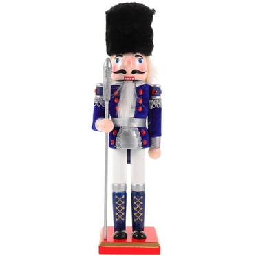 Gymnture christmas 12" Christmas Nutcracker Wooden Decoration Gift Soldier Ornaments (Blue Ax)