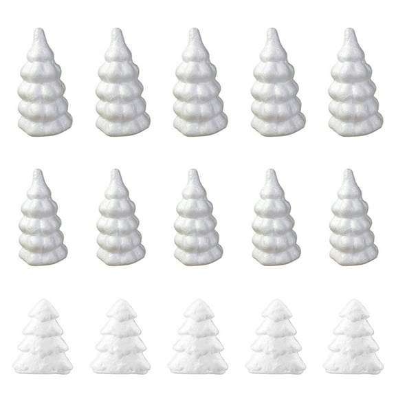 Gymnture christmas 15pcs Foam Modelling Tree DIY Party Decorations Christmas Xmas Tree Ornaments