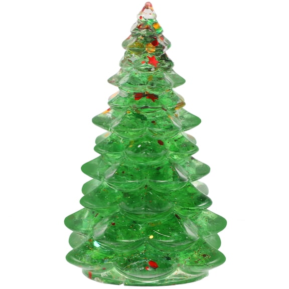 Gymnture Christmas 2 Resin Mini Tabletop Christmas Tree - Artificial Xmas Holiday Decor for Home and Office