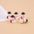 thumbnail image 1 of Gymnture christmas 20pcs Miniature Christmas Figurine Tiny Snowman Statues Ornament Doll Figurines With Top Hat For Xmas Home Party Cake Toppers Decor, 1 of 10