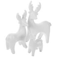 thumbnail image 1 of Gymnture christmas 3 Ceramic Deer Figurines for Xmas Home Decor, 1 of 10