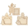 thumbnail image 1 of Gymnture christmas 3pcs Unpainted Wood Frames for Christmas DIY Decoration, 1 of 10