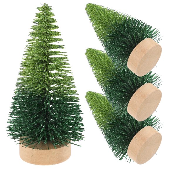 LABSERRON 4-Pack Artificial Christmas Tree Tabletop Decorations Green Xmas Tree for Holiday Home and Office Decor