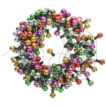 Gymnture christmas 5m Christmas Ball Garland Bulb Wreath for Indoor/Outdoor Decor
