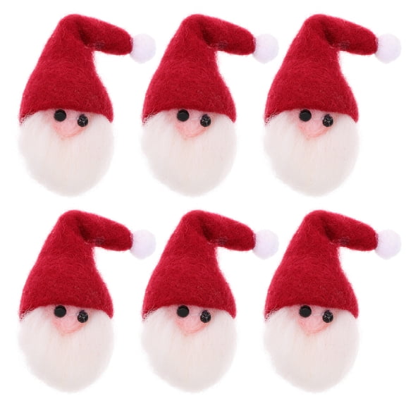 Gymnture christmas 6 Felt Santa Claus Gift Boxes DIY Crafts Holiday Ornament Party Props