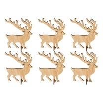 Gymnture christmas 6Pcs Christmas Reindeer Figurines - Holiday Winter Xmas Table Decor