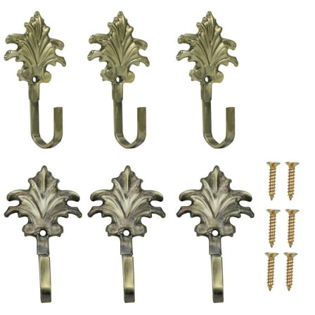 Gymnture christmas 6pcs Wall Hooks Coat Hat Racks Hangers Home Organizers