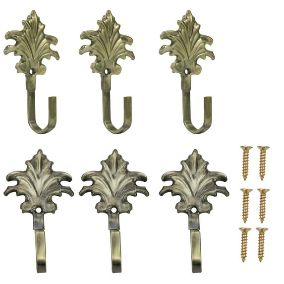 Gymnture christmas 6pcs Wall Hooks Coat Hat Racks Hangers Home Organizers