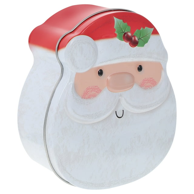 Gymnture christmas Christmas Candy Tin Gift Boxes: Santa Claus Shape Ginger Tins