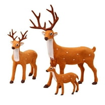 Gymnture christmas Christmas Deer Figurine Set Miniatures Fawn Decoration