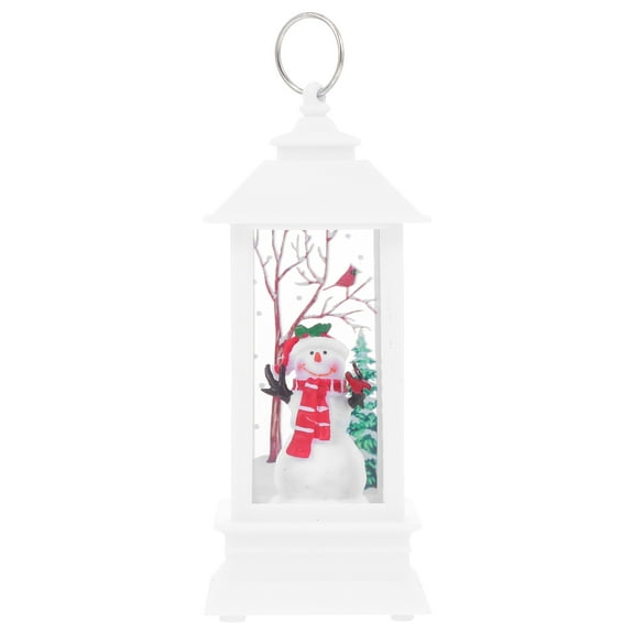 Gymnture christmas Christmas Snow Globe Lantern Snowman Scene for Holiday Party Table Desk Cabin