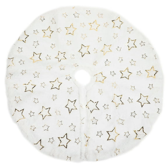 Gymnture christmas Christmas Tree Skirt Knitted Xmas Tree Bottom Skirt Ornament Holiday Decoration