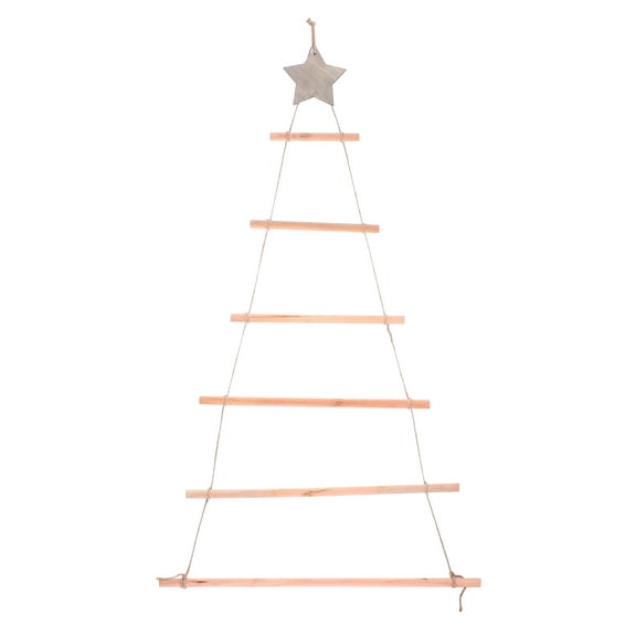 Gymnture christmas Christmas Tree Wooden Ladder Hanging Ornaments Decoration