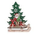 thumbnail image 1 of Gymnture christmas DIY Santa Claus 3D Wooden Puzzle Christmas Decoration (11.5 x 5.5 x 11cm), 1 of 10