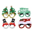 thumbnail image 1 of Gymnture christmas Glasses Christmas Party Decorations Frames Glitter Frame Eyeglass Funny Kids Adults, 1 of 1